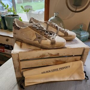 Golden Goose Zebra Detail Sneakers